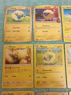 MAREEP, FLAAFFY, & AMPHAROS BUNDLE OF POKEMON CARDS - Image 2