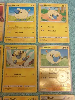 MAREEP, FLAAFFY, & AMPHAROS BUNDLE OF POKEMON CARDS - Image 3
