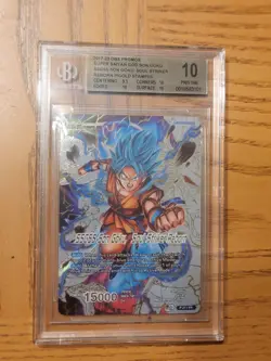 Super Saiyan God Son Goku Soul Striker Reborn GOLD FOIL Dragon Ball Card PSA 10 - Image 1