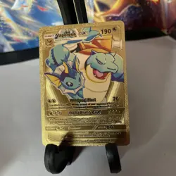 Vaporeon GX HP190 - Gold Foil ??Fan Art ??Pokemon Card ??N/M - Image 4