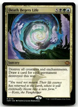 Death Begets Life #176 MTG Tarkir TDM NM X1 - Image 1