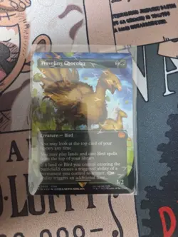Traveling Chocobo (Borderless) (Chocobo Track Foil) MTG Magic Final Fantasy 🐥 - Image 1