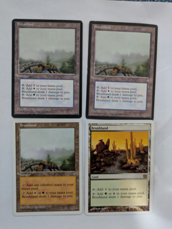 4 Brushland MTG Exc Free shipping with tracking - Image 1