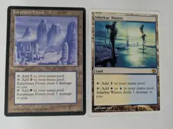Adarkar Wastes & Karplusan Forest MTG NM Free shipping with trackin - Image 1
