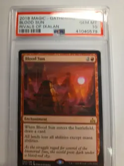 Blood Sun - Rivals of Ixalan #092/196 MTG Magic The Gathering Gem Mint Psa 10 - Image 2
