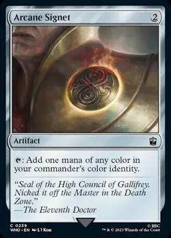 Arcane Signet - Foil - Commander: Universes Beyond: Doctor Who - Near Mint - Image 1