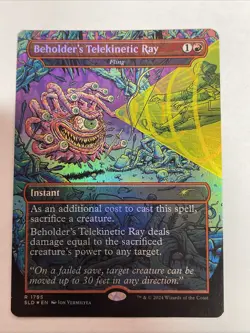 Beholder's Telekinetic Ray - Fling ( Foil) Secret Lair Drop Foil #1795 Rare - Image 1
