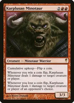 1x Karplusan Minotaur NM English MTG - Coldsnap - Image 1