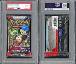 2023 POKEMON SCARLET VIOLET BASE GRADED BOOSTER PACK - STARTER - ART PSA 10 - Image 3
