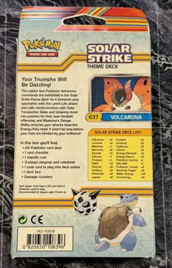 Pokemon Black & White Plasma Blast Solar Strike Theme Deck Sealed - Image 2