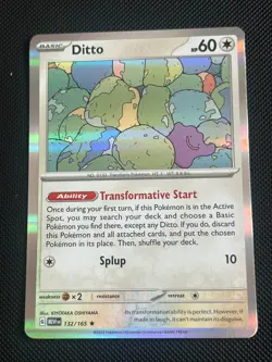 4x Ditto (132/165) Scarlet & Violet: 151 - Holo Rare - 2023 - NM - Pokemon TCG - Image 2