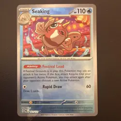 Pokemon TCG Seaking 021/131 Masterball Prismatic Evolutions Holo NM - Image 1