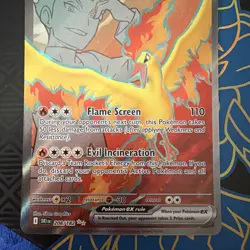 Pokemon Destined Rivals - Team Rockets Moltres EX 208/182 Ultra Rare NM - Image 3