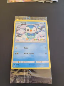 POKEMON PIPLUP 32/156 BUILD-A-BEAR WORKSHOP PROMO STAMPED SEALED NM - Image 1