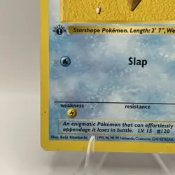 1999 Pokemon 1st Edition Shadowless Base Set Staryu Common LP (65/102) - Image 5