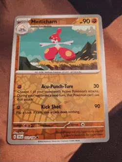 Pokemon TCG Medicham Scarlet & Violet Base Set 111/198 Reverse Holo Uncommon-NM - Image 1