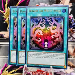 3x Yugioh Playset Beware the White Forest MP25-EN227 Ultra Rare 1st Ed Near Mint - Image 1