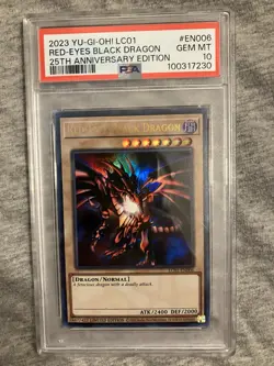 PSA 10 Red Eyes Black Dragon #LC01-EN006 Ultra Rare - Image 1
