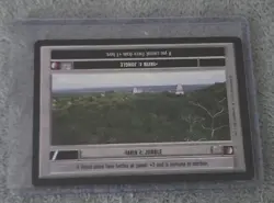 Star Wars Premiere Black Border CCG Card Yavin 4 Jungle - Image 1