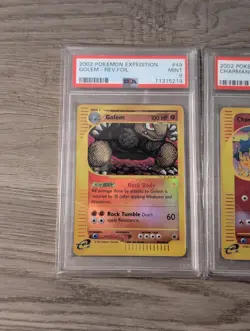 3 PSA Graded Pokemon Card Lot - Expedition Golem, Charmander , Magikarp - Image 2