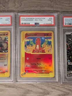 3 PSA Graded Pokemon Card Lot - Expedition Golem, Charmander , Magikarp - Image 3