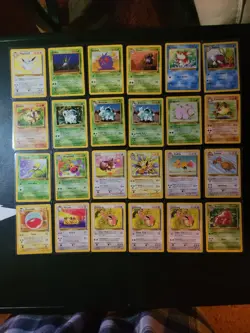 Lot of 28 Vintage Pokemon TCG Jungle Cards Non-Holos Common/Uncommon LP/MP - Image 1