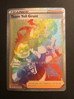 Team Yell Grunt - 210/202 - Pokemon Sword & Shield Base Set Secret Rare Card NM - Image 1