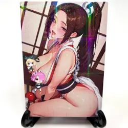 Fatal Fury Mai Shiranui Sexy Lewd Anime Waifu Girl Doujin Goddess Story Art Card - Image 2