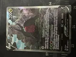 Pokemon TCG Regidrago v Ultra Rare Holo Silver Tempest Card 184/195 - Image 1