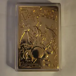 pokemon 23k gold plated trading card charizard - Image 1