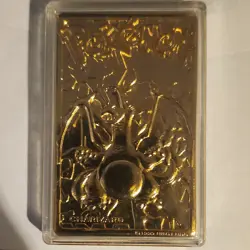 pokemon 23k gold plated trading card charizard - Image 2