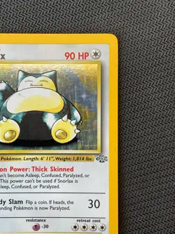 Snorlax 11 LP Base Set Holo Rare Pokemon Card TCG 1999 - Image 4