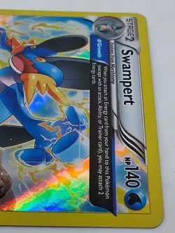 Full Art Swampert Holo 36/160 Primal Clash Pokemon TCG Card Rare HP 140 NM - Image 5