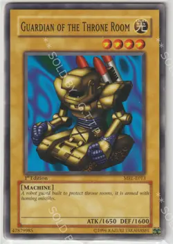 YUGIOH! GUARDIAN OF THE THRONE ROOM CARD - 1ST EDITION NM - MRL-E013 - FREE P&P - Image 1