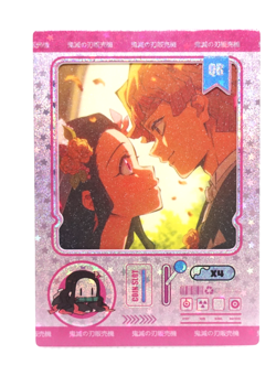 Nezuko Zenitsu Demon Slayer X Collectible Anime Trading Card - Image 1