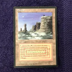 PLATEAU dual land and Sedge Troll Foreign Black Border French MTG MP - Image 4