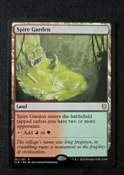 MTG - Spire Garden - Battle for Baldur's Gate - Lightly Played Rare 361 Non Foil - Image 1