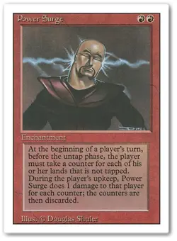 POWER SURGE x1 mtg LP-MP 3rd Edition Revised 1 Rare - Image 1