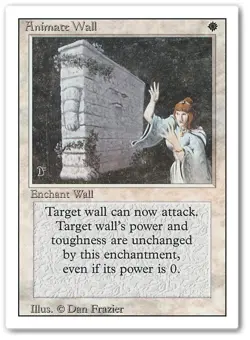 ANIMATE WALL x1 mtg LP 3rd Edition Revised 1 Rare - Image 1