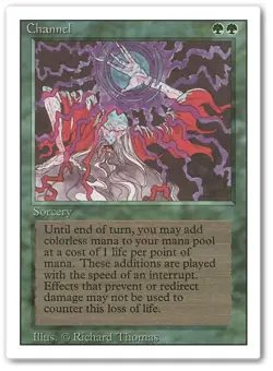 CHANNEL x1 mtg Very Light Play 3rd Edition Revised 1 Unc - Image 1