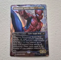 Sensational Spider-Man- Marvels Spider-Man Borderless Foil #25 MTG NM - Image 1
