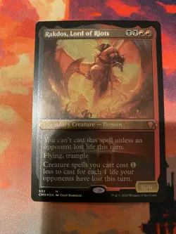MTG Commander Legends Rakdos Lord of Riots Foil Etched - Image 1