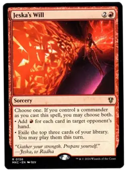 Jeska's Will 0156 Non Foil Rare Murders at Karlov Manor MTG Near Mint - Image 1