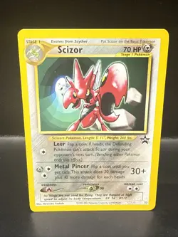 Pokemon TCG Scizor Wizards Black Star Promos 33 Regular Promo - Image 1