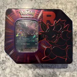 BRAND NEW-Pokemon TCG: Team Rocket Nidoking Tin-FACTORY SEALED - Image 1
