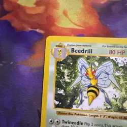 Pokemon TCG Base Set (Shadowless) #17/102 Beedrill NM - Image 3