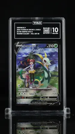 Serperior V Pokemon SWSH Silver Tempest #TG13 Trainer Gallery Full Art UR TAG 10 - Image 1