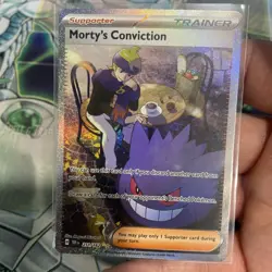 Pokemon TCG Morty's Conviction Scarlet & Violet Temporal Forces 211/162 NM - Image 1