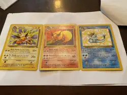 Pokemon TCG Flareon Jungle 3/64 1st Edition Rare (Jolteon and Vaporeon included) - Image 2
