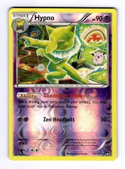 Hypno XY - BREAKpoint #51 (2016) Rare Reverse Holo NM Pokemon - Image 1
